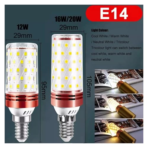 Ampoule LED E27 20W à intensité variable pour lustre moderne - 6
