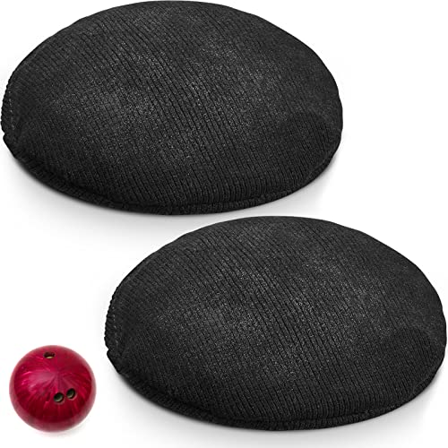 Lewtemi 2 Pcs Bowling Rosin Grip Bag Powder Bowling Grip Sack for Drying Hands Golf Accessories (Black,4 Inch)