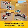 LEGO Creator 3 en 1 Camión de Plataforma con Helicóptero de Juguete, se Transforma de Camión de Plataforma a Avión de Hélice y a Coche Hot Rod y SUV, Idea de Regalo para Niños y Niñas de 7 Años en Adelante, 31146 6