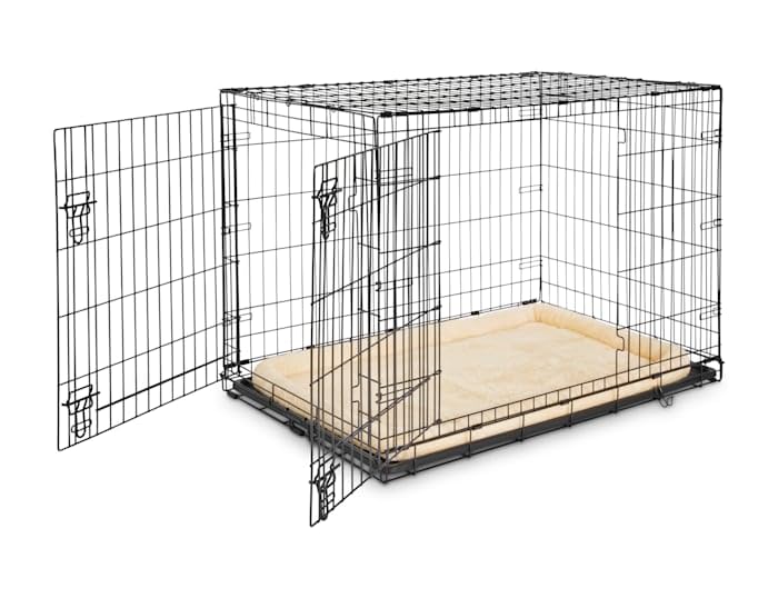 Amazon.com: Animaze 2-Door Folding Dog Crate, 42.8 Amazon.com: Animaze 2-Door Folding Dog Crate, 42.8