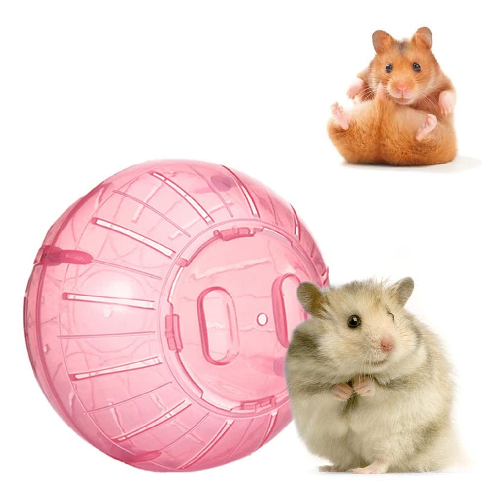 Western Era Hamster Exercise Ball Transparent, Attractive & Training Toy for Dwarf Hamsters or Other Small Pets to Reduce Boredom and Increase Activity (Pink)-image-36
