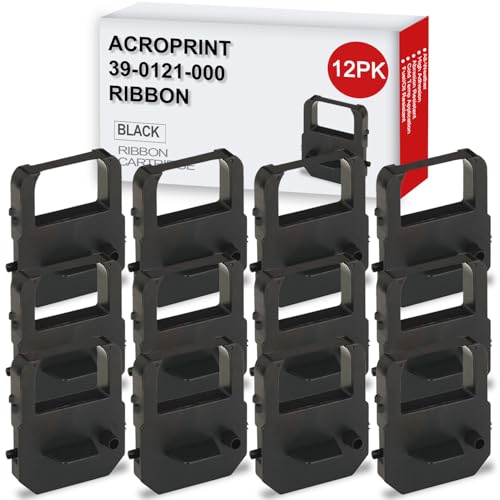 Cartuchos de cinta 12-Pack para Acroprint y Lathem miniatura 1