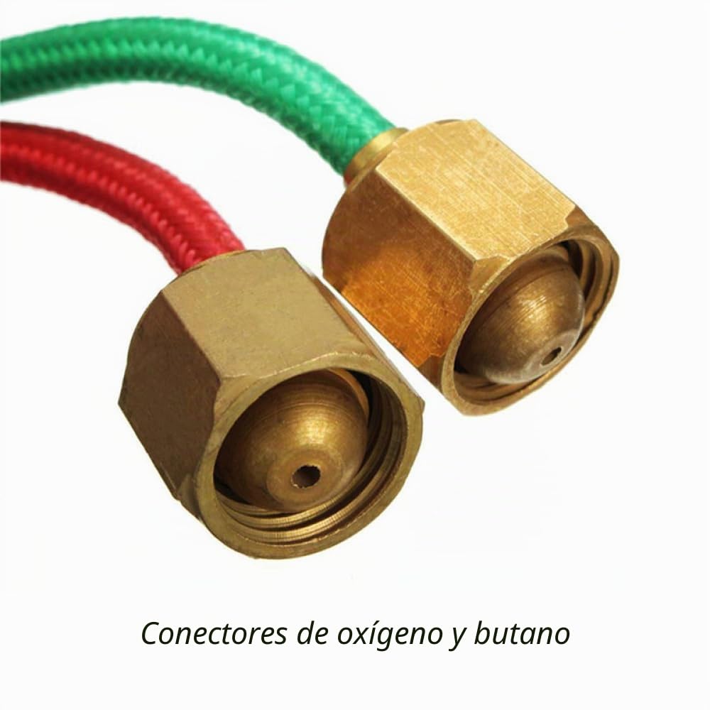 Mini pistola de gas con 5 puntas, kit de soplete de soldadura de joyería para oxígeno, acetileno butano