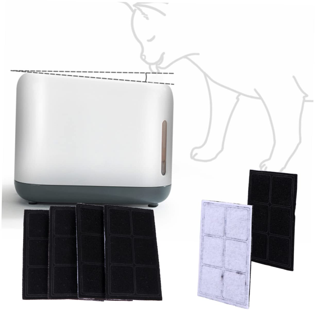 FRCOLOR 12 Piezas Elemento De Filtro Dispensador De Agua Pet Filtros De Fuentes De Agua para Gatos Mascota Y Filtro Fuente De Gato Cachorro Reemplazar Algodón De Carbón Activado