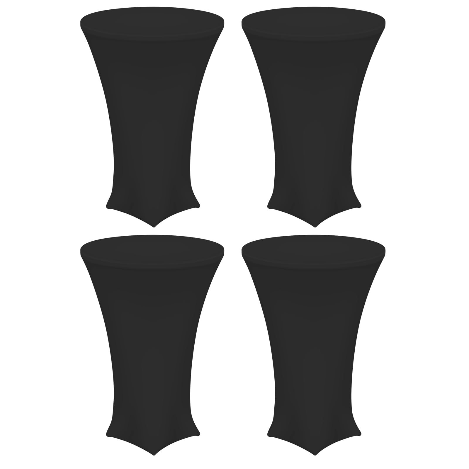 Amazon｜uxcell 4枚セット ラウンドカクテルテーブルクロス 32