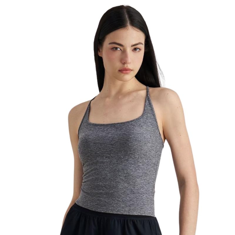 Women's I Shaped Vest Sports Top Slim Fit Square Neck Comfortable Lightweight Top