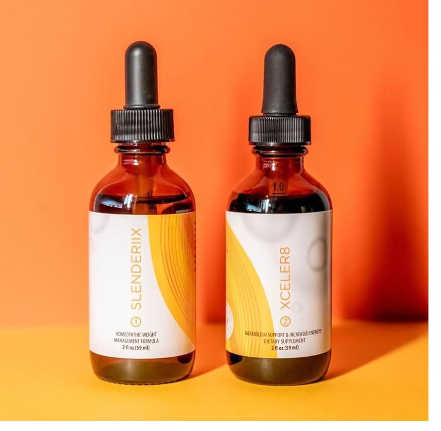 Pre-Meal and Niite Dietary Supplement Drops Set Slenderiixx Skinny Drops