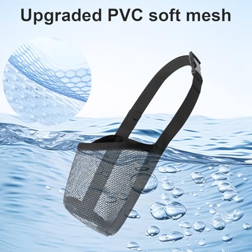 Maulkorb für Große Hunde, Dog Muzzle, Giftköderschutz Hund, Fressschutz Hund, Atmungsaktives Netz, mit Verstellbaren Trägern Geeignet für Kleine Mittlere und Große Hunde