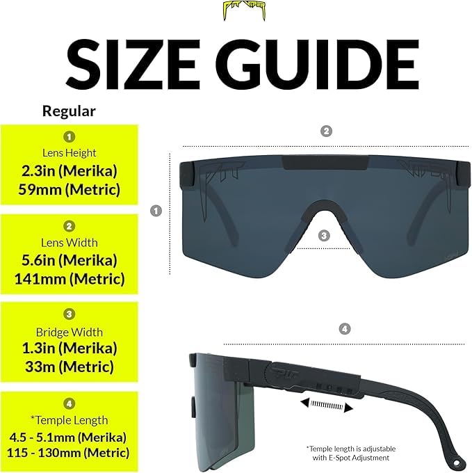 Image of Pit Viper Sunglasses I The Original 2.0 I 100% UV Lens, Indestructible Frame I Turbo Adjustable I Micro Fiber Bag & Straps