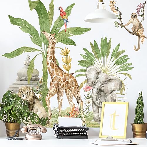 Vinilos decorativos de animales de selva tropical miniatura 2