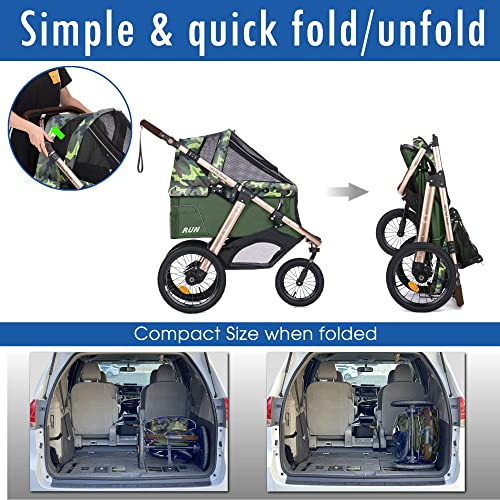 image for HPZ-PR America HPZ Pet Rover Run Performance Jogging Sports Stroller w