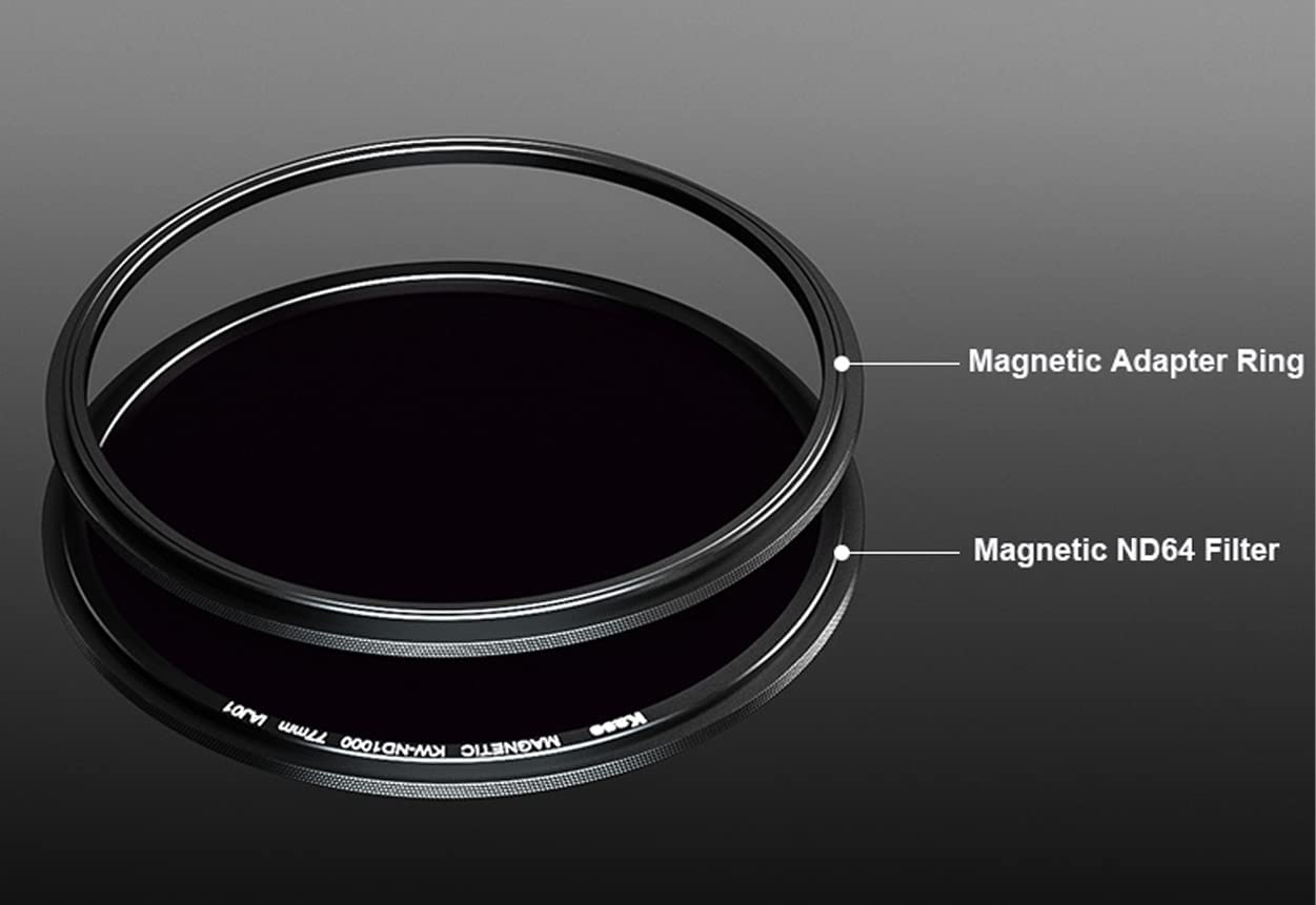Kase Wolverine ND64 Magnetfilter – 6-Stop Neutraldichte, Mit 67 Mm Adapterring