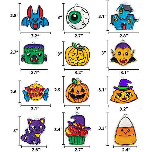 Image of Made By Me Create Your Own Halloween Window Art by Horizon Group USA, Make 20 Projects, Includes Suncatcher Frames & Window Clings, Glow-in-The-Dark Paint, Paint Tubes, Suction Cups & Cording