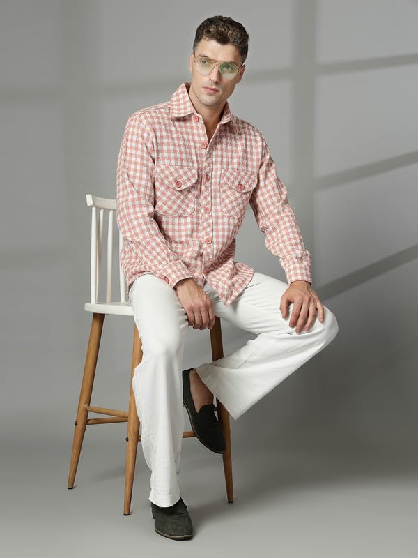 Image of CHKOKKO Men's Polyester Regular Jacket