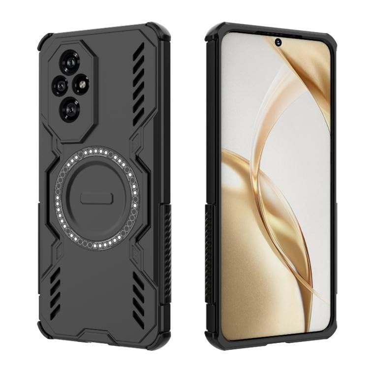 Image of Armor Bumper Back Case Cover for Honor 200 5G Heavy Protection Shockproof Back Case Cover for Honor 200 5G - Black