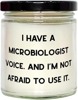 Inspirational Microbiologist Gifts, I Have a Microbiologist, Microbiologist Scent Candle from Team Leader, Gifts for Colleagues, Bacteria Candle, Fungi Candle, Virus Candle, Germs Candle,