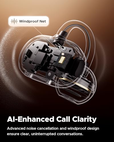 Image of truefree C10 Wireless Earbuds, Open Earbuds with Clip, Bluetooth 5.4, Space Sound, 28 Hours, IPX5 Water Resistance, Clear Calls, Dual Connection, Customizable App