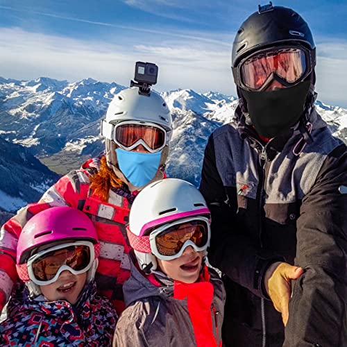 Ganway 5 Pieces Balaclava Full Face Mask Men Women Ski Mask Outdoor Sports Windproof Uv Protection Breathable Face Cover (Sky Blue) #TOP2