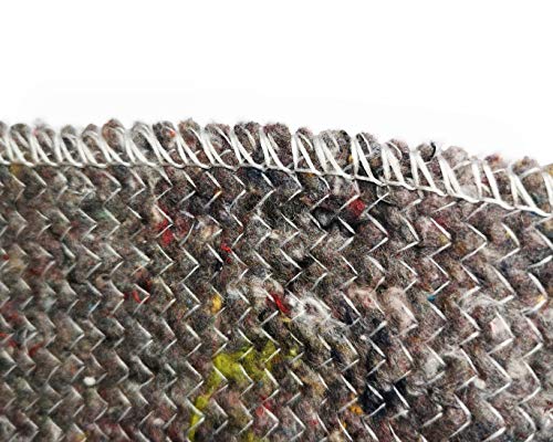 Nachhaltige graue Packdecken 10er-Pack (150 cm x 200 cm, ca. 1 kg je Decke): Umweltfreundliches recyceltes Material, Leichte Lösung für Umzüge und Lagerung