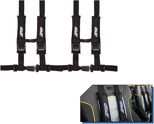 PRP Arneses 2" 4 puntos 2 Pack (negro)
