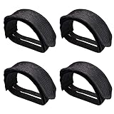[Verstellbarer Riemen]: Fahrradpedalriemen haben verstellbaren Riemen, Sie können den Riemen nach Ihren eigenen Füßen und Schuhgröße anpassen, passend für die meisten Menschen.