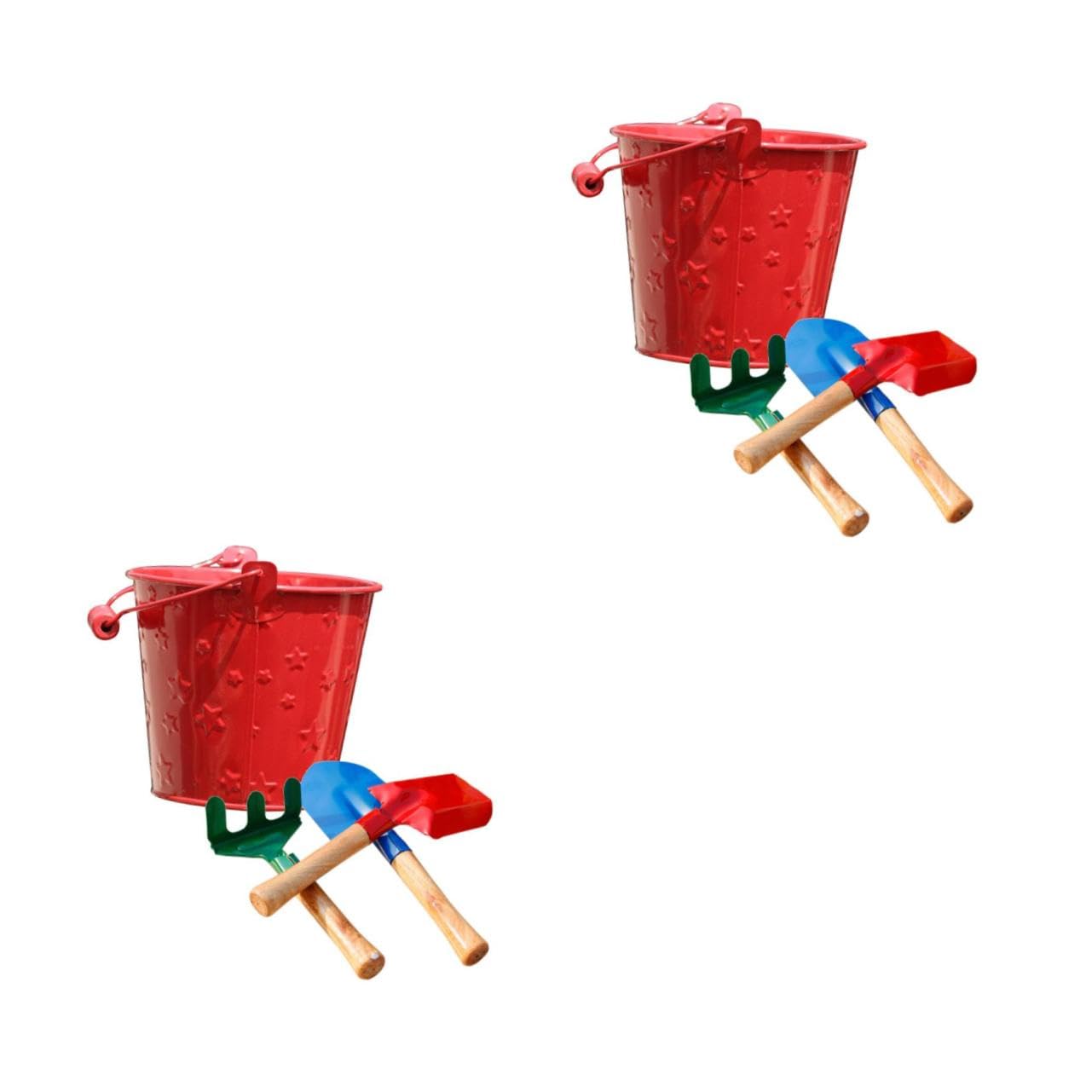 BESPORTBLE 2 Ensembles 3 Pièces Pelle De Jardin Pratique Mini Râteau De Jardin Mini-Jouets pour Enfants Pelle De Jardinage pour Enfants Mini Outil De Jardin Mini-kit Trousse Enfant