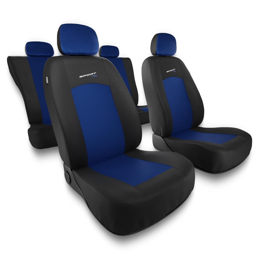 Mossa Fundas Asientos Coche aptas para Fiat Panda II III 2003-. S-BL | Hatchback