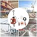 1500W Portable High Security Electric Hoist All Copper High-Power Motor Durable/1100lbs Electric Hoist Winch 110Volt Wire Control 16ft/min