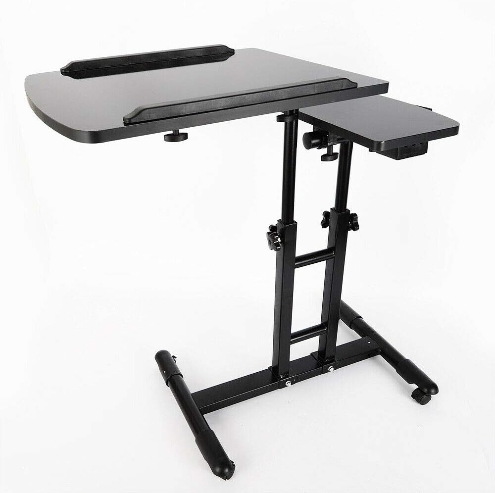 CNCEST Portable Mobile Tattoo Work Station Arm Rest Stand Desk Table Workbench with Universal Wheels, Height Adjustable (Tattoo Work Station)