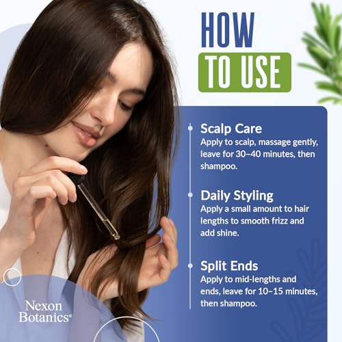 Nexon Botanics Rosemary Hair Oil 2oz — Lightweight Scalp & Peppermint Blend — view 5