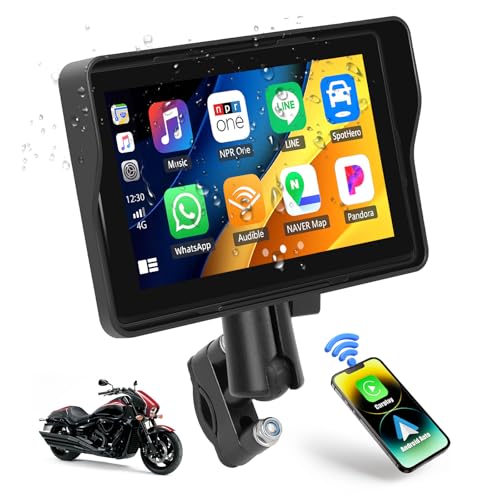 CAMECHO Motorcycle CarPlay Screen, 5
