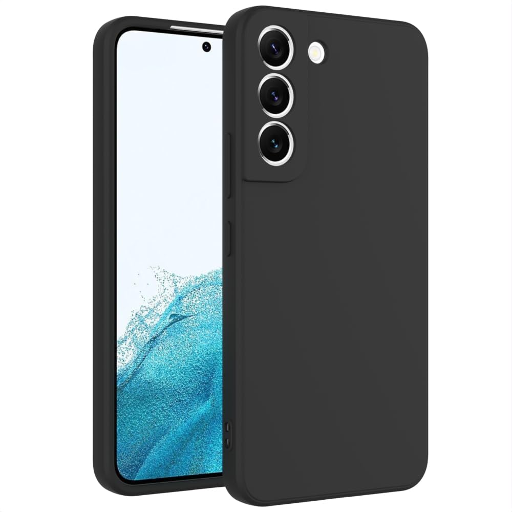 for Samsung Galaxy S22 Plus Case Black, Scratch Resistant with Soft Touch, Slim Thin Phone Cover for Samsung Galaxy S22 Plus