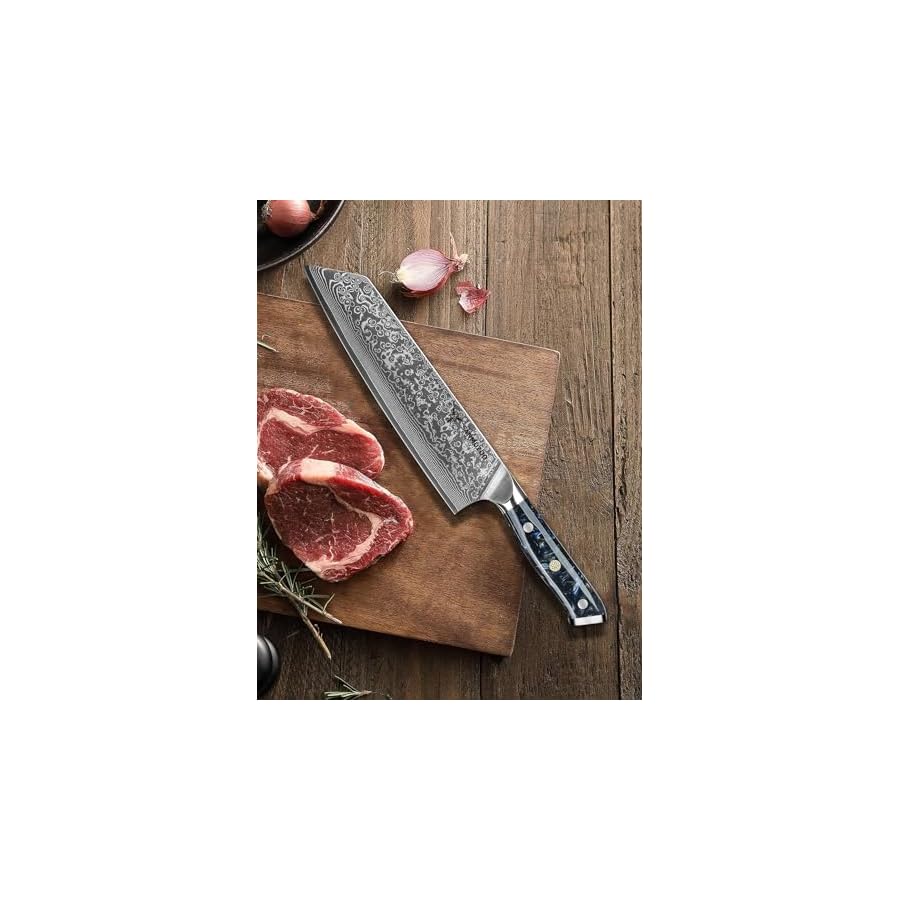 85-inch-Kiritsuke-Kitchen-Chef-Knife-67-Layers-Damascus-Steel-Resin-Handle-Xuan-SeriesStarry-Black 8.5 inch Kiritsuke Kitchen Chef Knife - 67 Layers Damascus Steel & Resin Handle - Xuan Series(Starry Black)