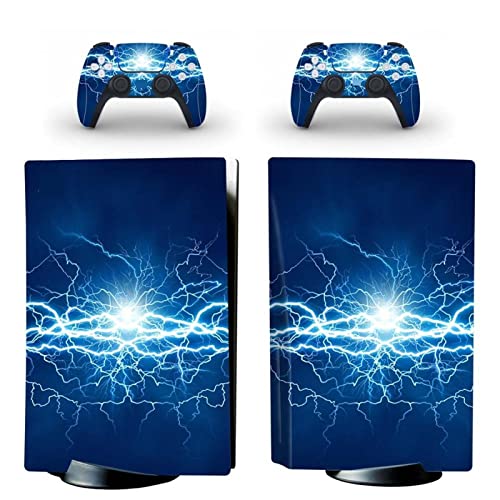 �ی� For PS5 Skin Disc Edition Anime Console and Controller Vinyl Cover Skins Wraps for PS5 Disc Version(0235) �C�A�Ȃ��A�c�����Ȃ�(11)