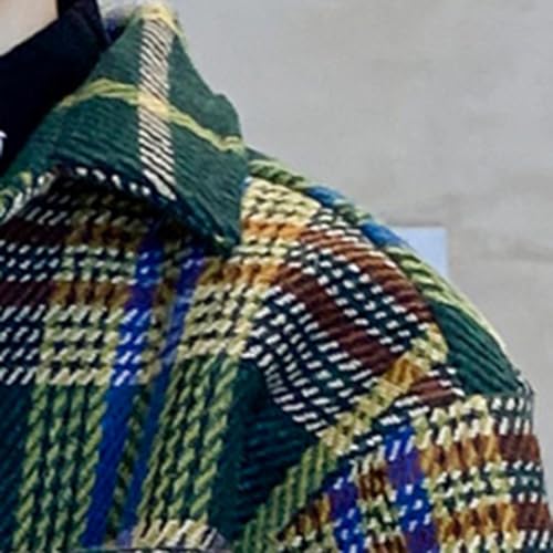 Children's universal shirt jacket with pearl buttons, plaid flannel fabric, polyester filling for warmth 5-16 years old3