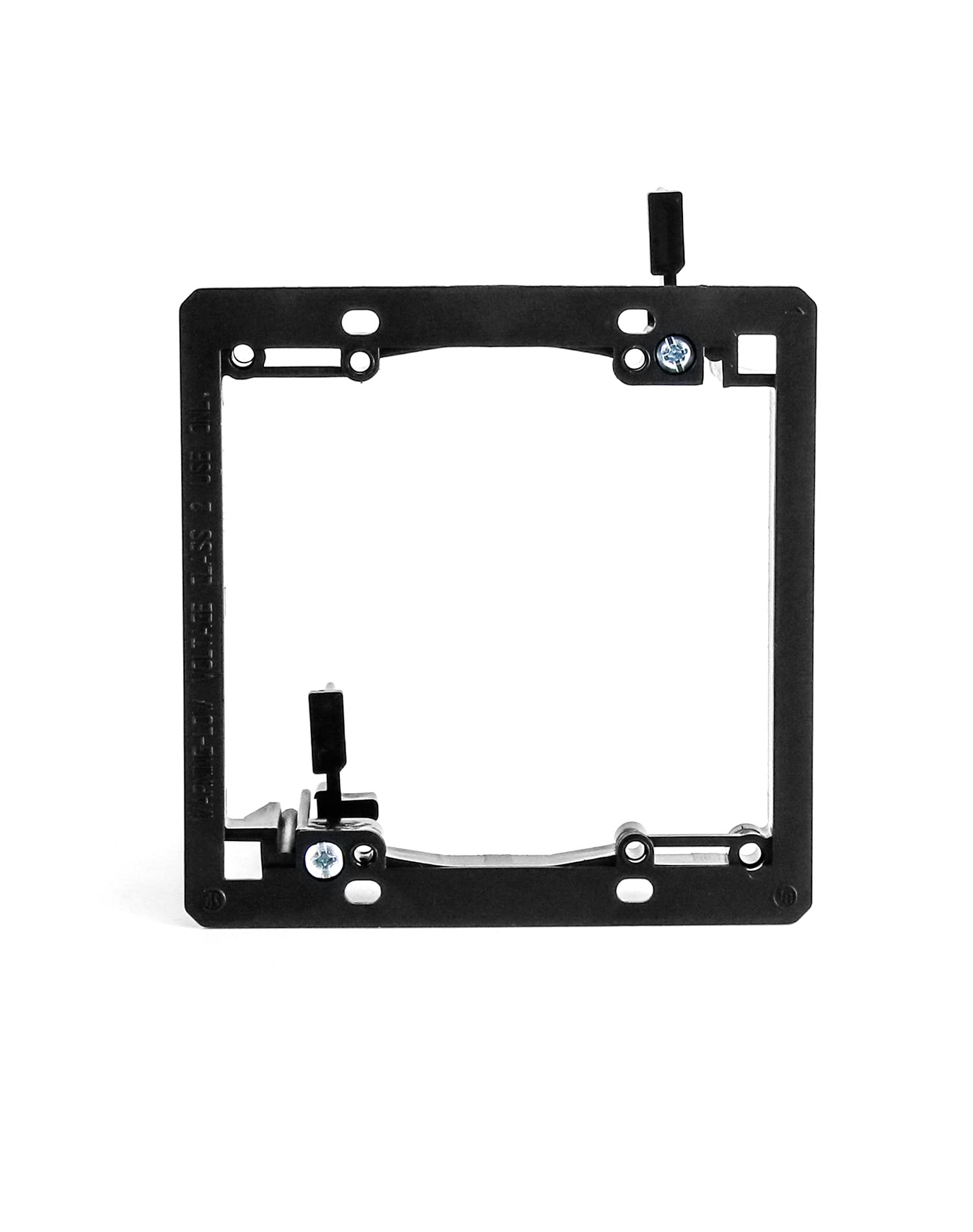 QWORK Low Voltage Mounting Bracket, 20 Pack 2 Gang Dual Gang Drywall Mounting Wall Plate Bracket for Telephone Wires, Network Cables