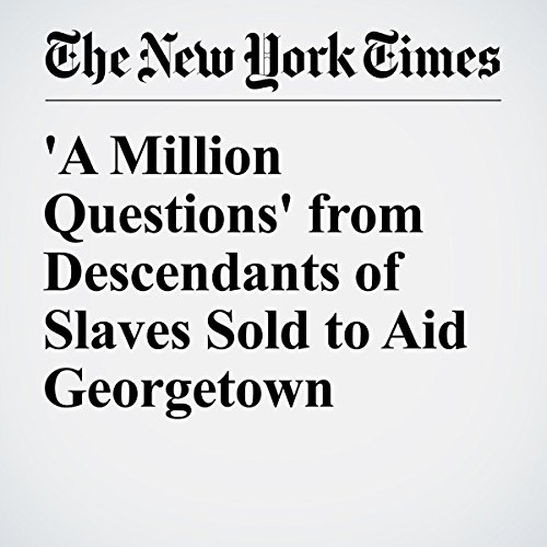 'A Million Questions' from Descendants of Slaves Sold to Aid Georgetown cover art