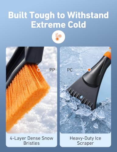 AstroAI 40" 2-in-1 Detachable Snow Brush & Ice Scrapers for Car Windshield - image 5