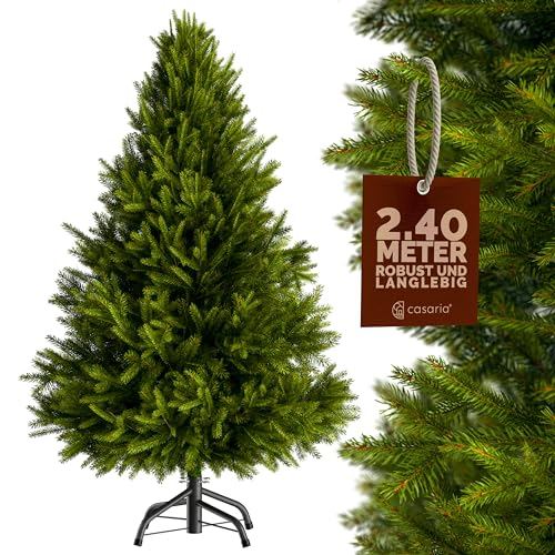 CASARIA® Árbol de Navidad Artificial 240cm Verde con Soporte 1057 Puntas Pino...