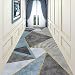 YJRBZ Gris Azul Alfombra de Corredor para Pasillo, alfombras Extra largas Anchura 60 cm 70 cm 80 cm 90 cm 100 cm de colchón de Piso, salón de Cocina Escaleras Alfombras de área (Size : 100x200cm)