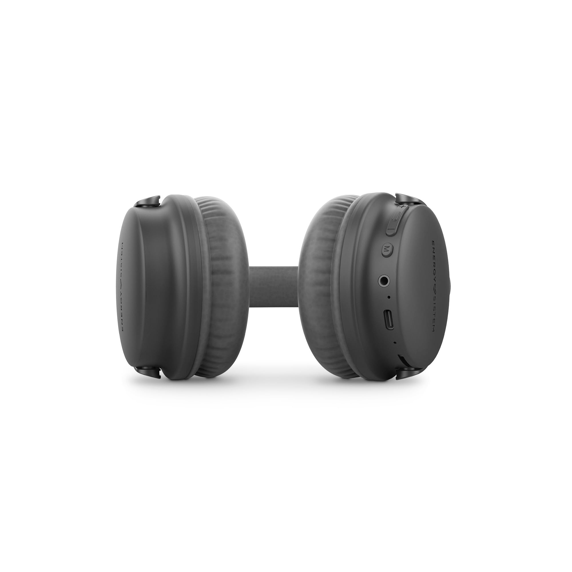 Energy Sistem Power Radio - Cuffie Bluetooth (45 ore di batteria, lettore MP3 MicroSD, Deep Bass, cuscinetti in pelle proteica e schiuma visco elastica) nero