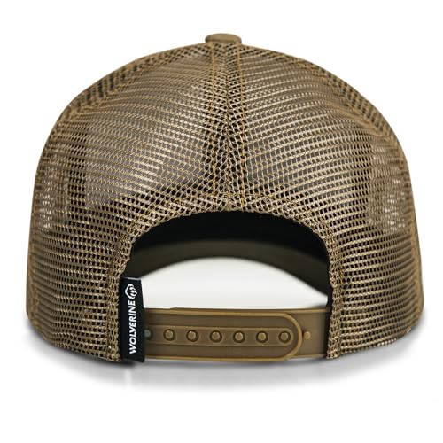 Image of Wolverine Trucker Hat | Mesh Back | Snapback | Adjustable | Rugged | Durable | Workwear