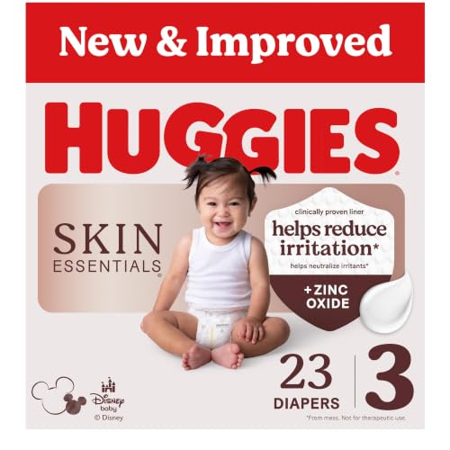 Image of Huggies Skin Essentials Diapers Size 3, 23 Count