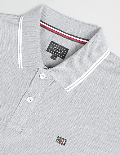 Arrow Tipped Solid Pique Polo Shirt