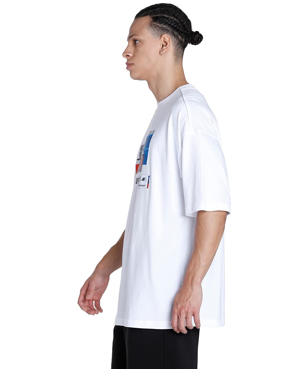 PUMA Męski T-Shirt BMW M Motorsport Statement z autografiką
