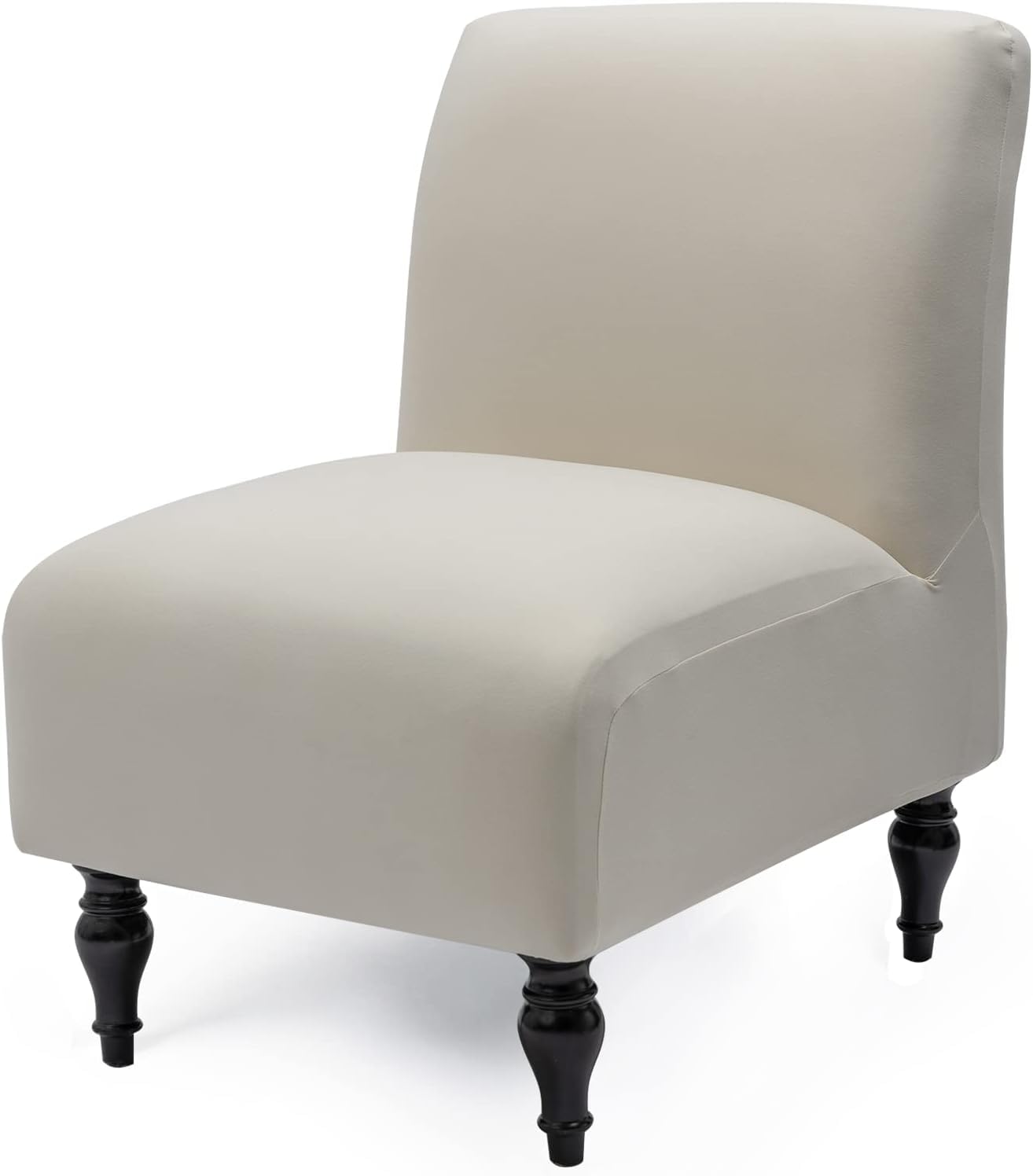 uyeoco Armless Chair Slipcover,Removable Stretch Printed Armless Accent Chair Covers Hotel Armless Accent Chair Slipper Chair Cover for Living Dining Room Hotel (Color : #1, Size : 1pc)