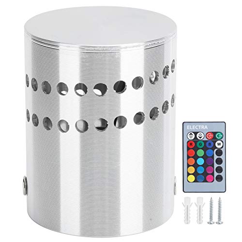 Image of Garosa Spiral LED Wall Light, 3W Aluminum Sconce, RGB Colorful, 2.8x2.2 Inch, with Remote Control, for Home Party Bars Hotel Indoor