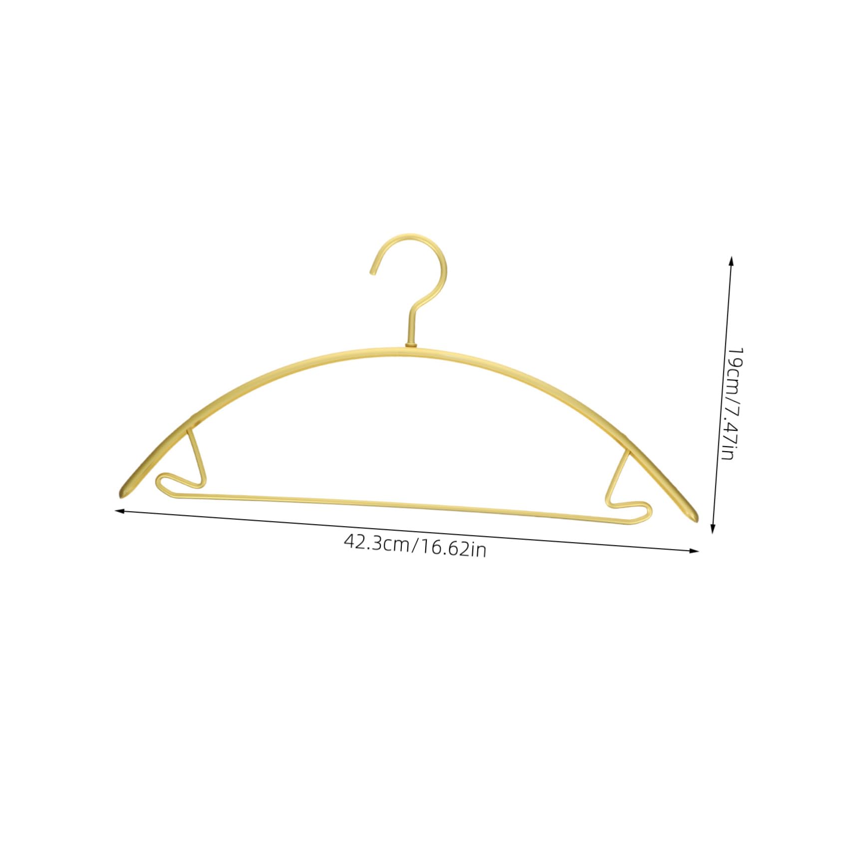 Cabilock Metal Coat Hangers Anti-Slip Design Multi-Functional Pant Hangers for Home Travel