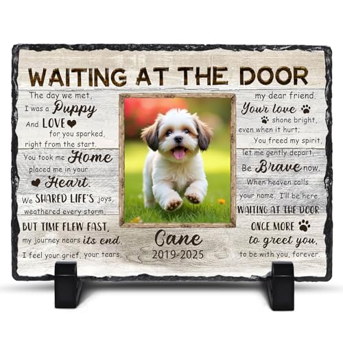 Ship Next Day, Customized Pet Memorial Stones for Dogs Cats Memor...