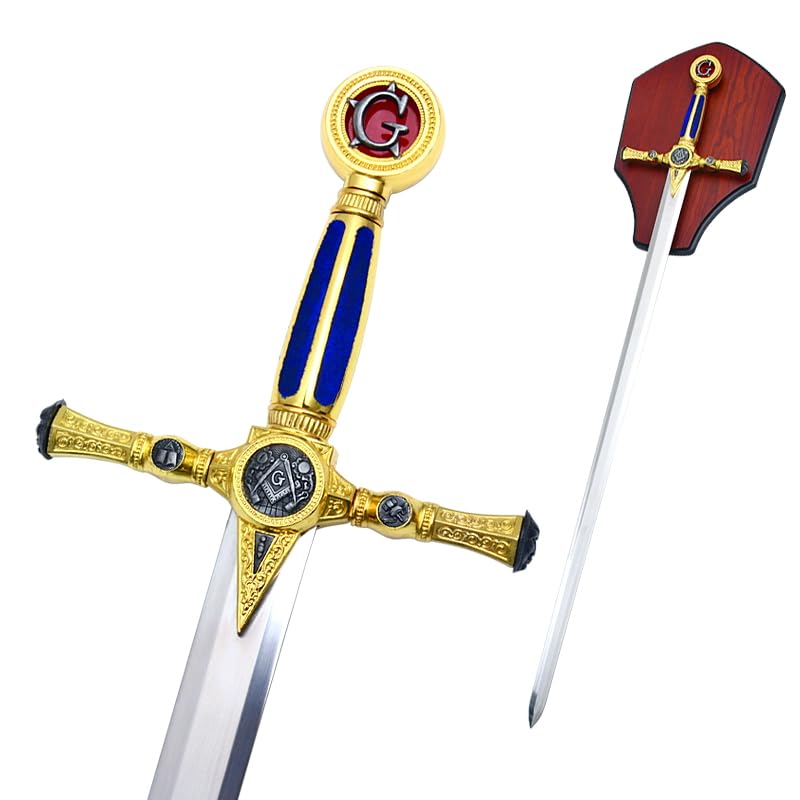Munetoshi 39" Fraternal Masonic Sword Templar Knight Freemasonry